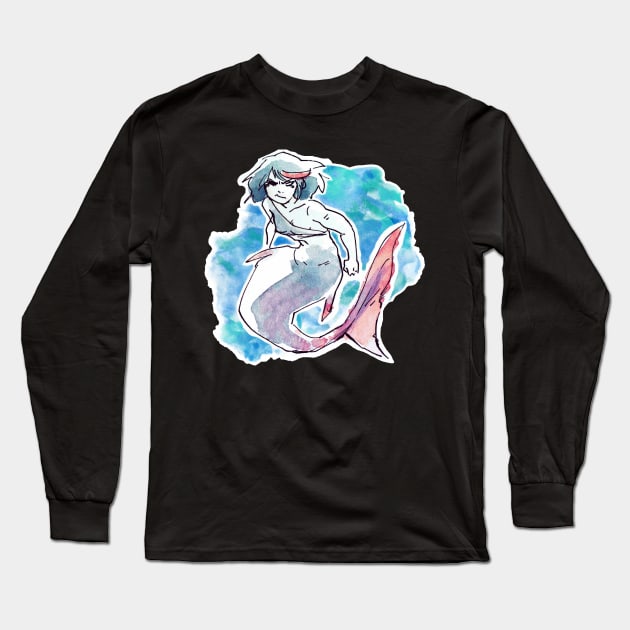 Ryuko Mermaid Long Sleeve T-Shirt by Schpog